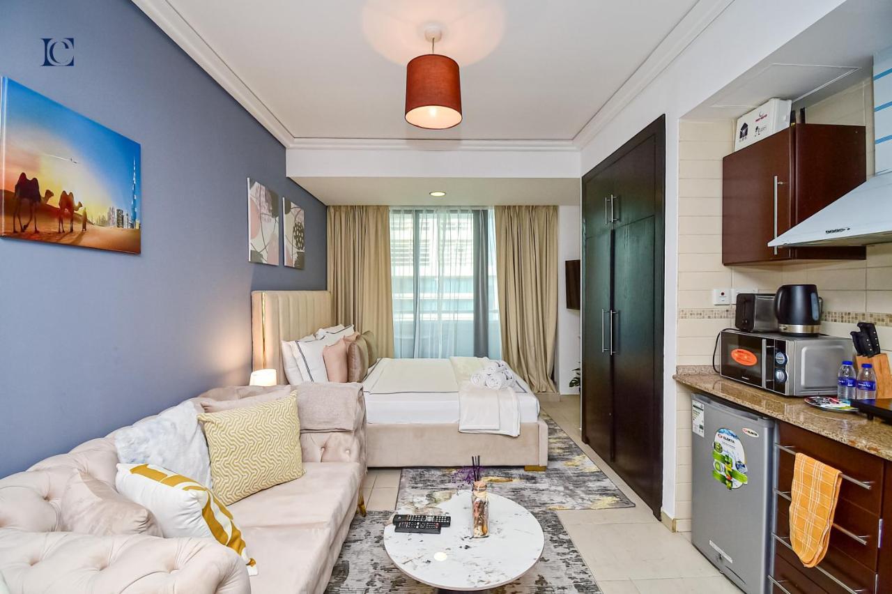 Luxury Escapes - Modern Studio Apt - Metro, Beach & Mall Mins Away Dubái Exterior foto